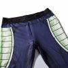 Bardock Armor Green Black Waist Fitness Gym Compression Leggings Pants 3 - Dragon Ball Z Gifts