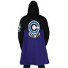 Capsule Corp Dragon Ball Z AOP Hooded Cloak Coat BACK Mockup - Dragon Ball Z Gifts