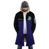 Capsule Corp Dragon Ball Z AOP Hooded Cloak Coat FRONT Mockup - Dragon Ball Z Gifts