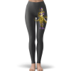DBZ Golden Frieza Strong Pose Dark Minimalist Leggings - Dragon Ball Z Gifts