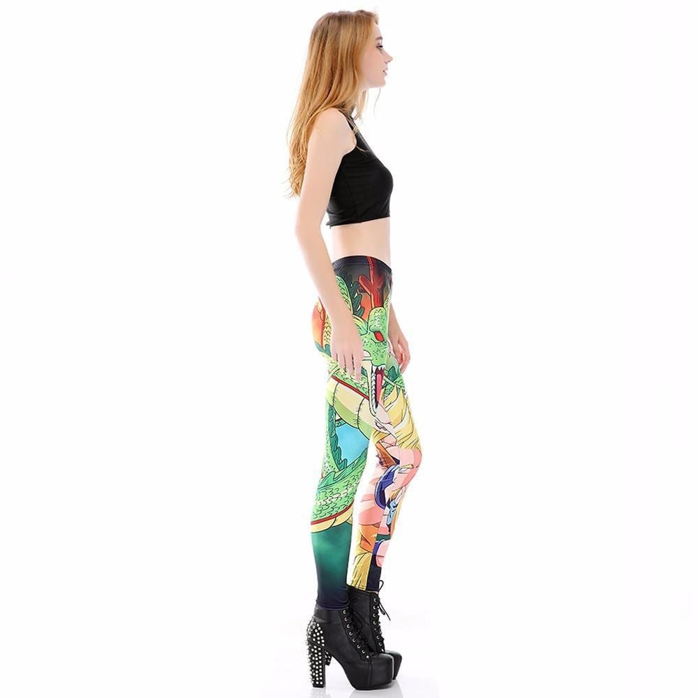 Shenron Goku Super Saiyan Women Compression Fitness Leggings Tights Sport - Dragon Ball Z Gifts