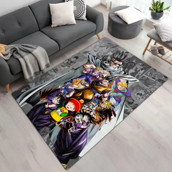 Son Gohan All Forms Dragon Ball Rug Home Decor 600x600 1 - Dragon Ball Z Gifts
