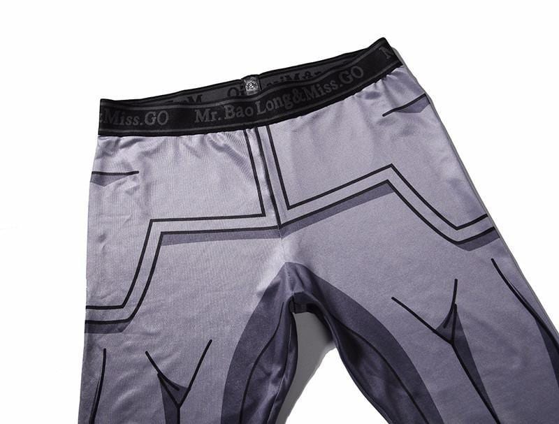 Vegeta Resurrection F Armor Black Waist Fitness Gym Compression Leggings Pants 3 - Dragon Ball Z Gifts